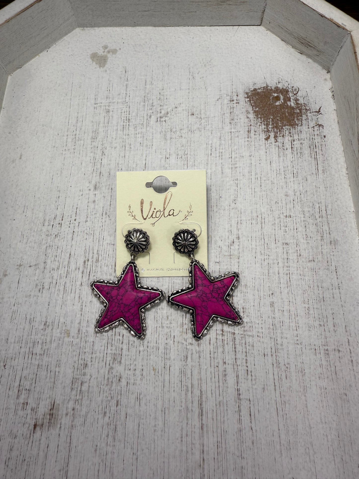 Western Star Earrings (5 colors)