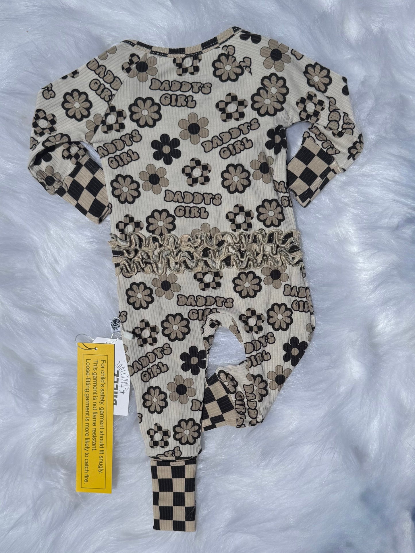 Daddy's Girl Ribbed Bamboo Sleeper