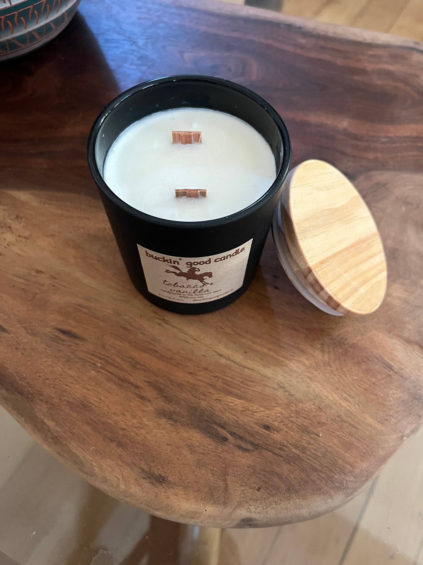 Candle Tobacco + Vanilla Ceramic (western decor)