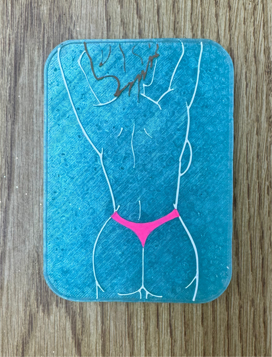 Woman from behind Freshie-Spiced Leather