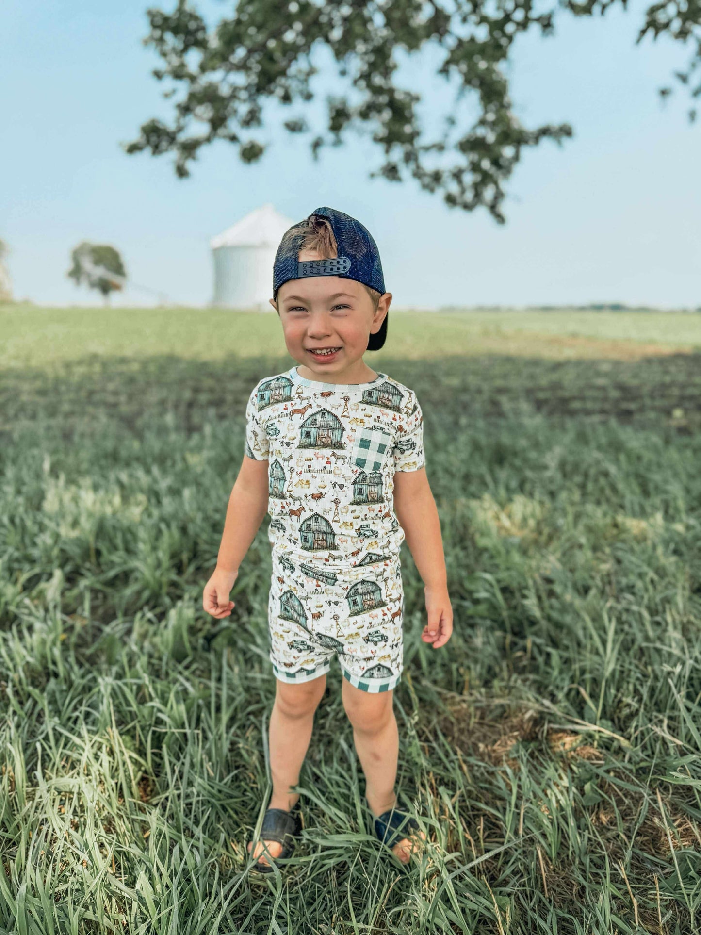 BBB Farm Ribbed Bamboo Short Set