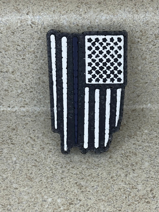 Flag Freshie-Tobacco Leather