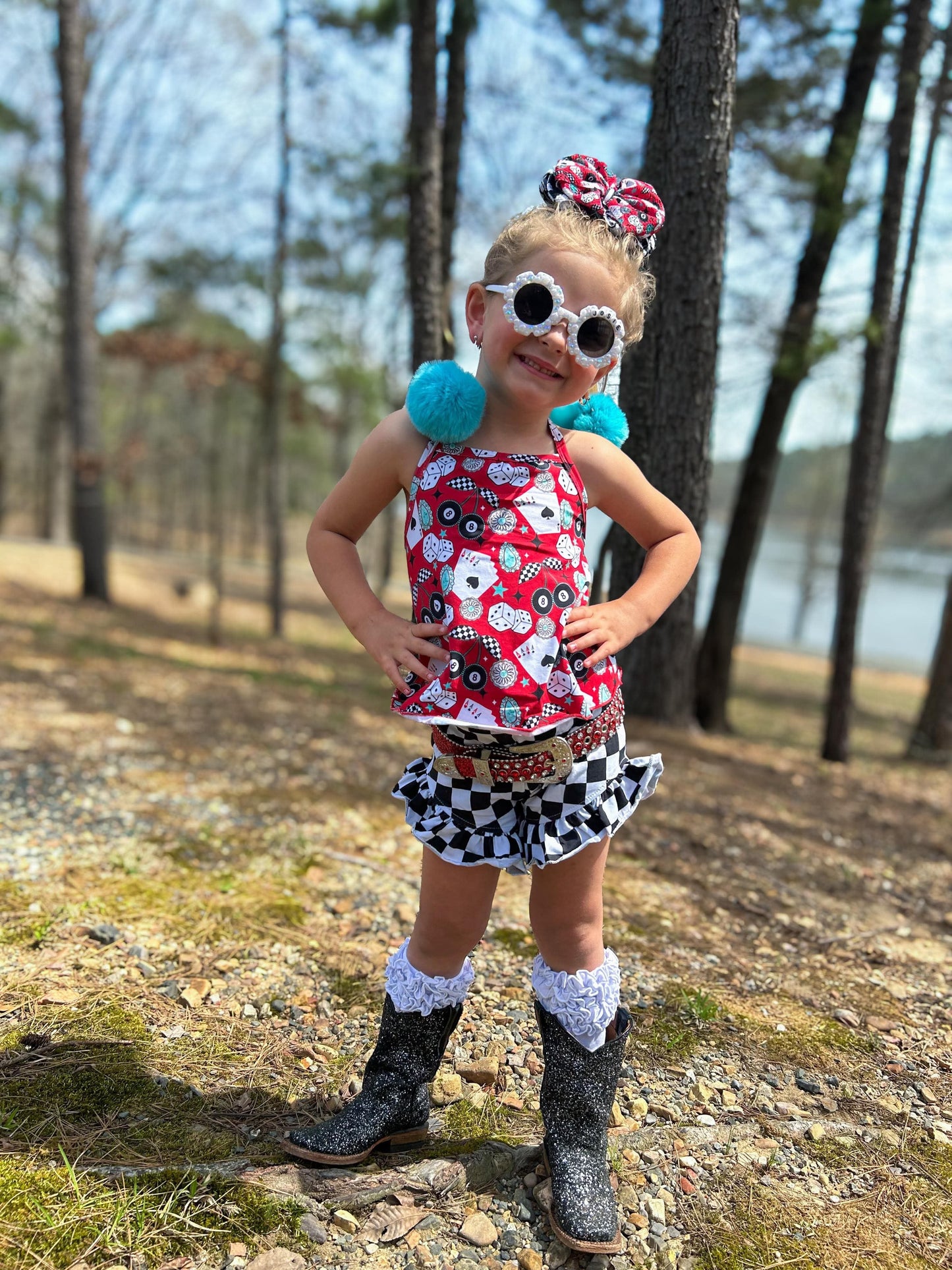 Black Disco Sparkle Tanner Mark boots