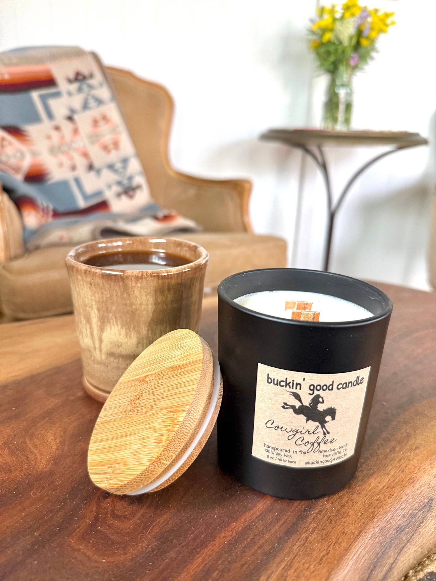 Candle Cowgirl Coffee Ceramic (western decor)