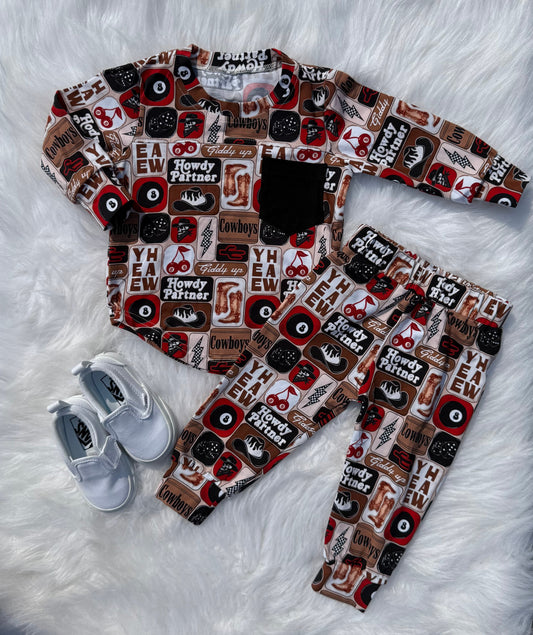 Giddy Up Long Sleeve Set