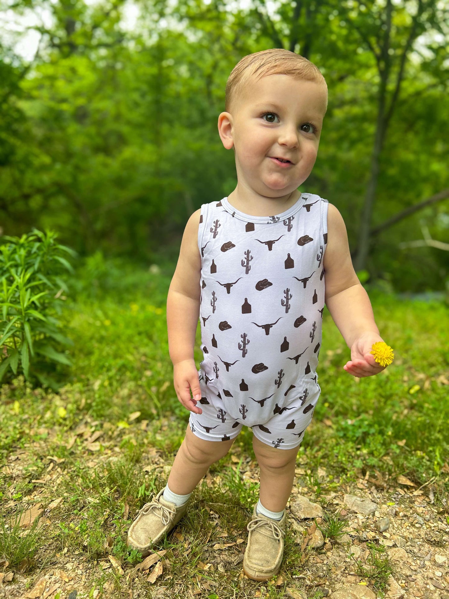 Cowboy Tank Top Romper (FINAL SALE)
