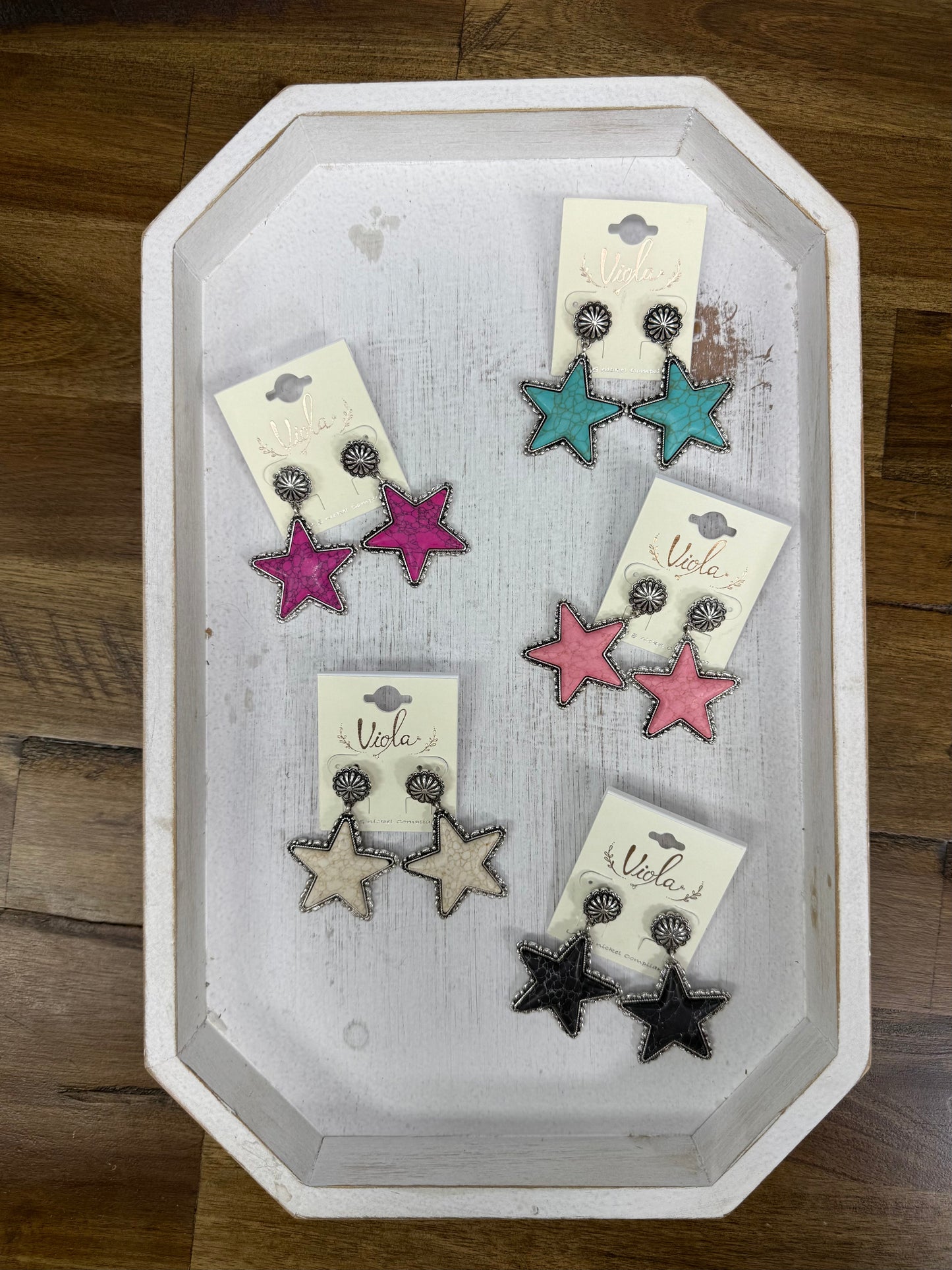 Western Star Earrings (5 colors)