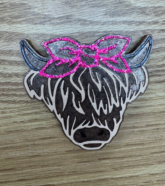 Highland Cow Freshie-Watermelon Leather