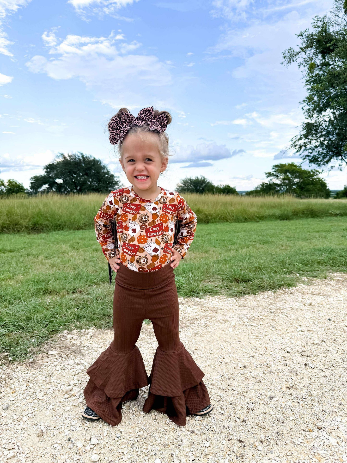 Cozy Cowgirl Fringe Leo/Top (FINAL SALE)