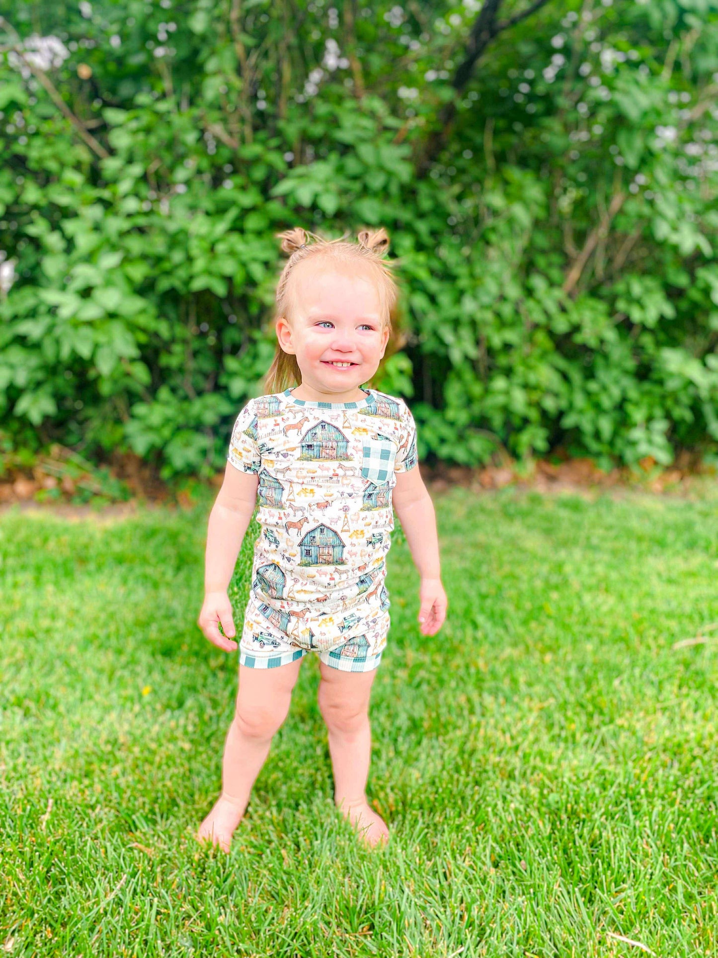 BBB Farm Ribbed Bamboo Short Set