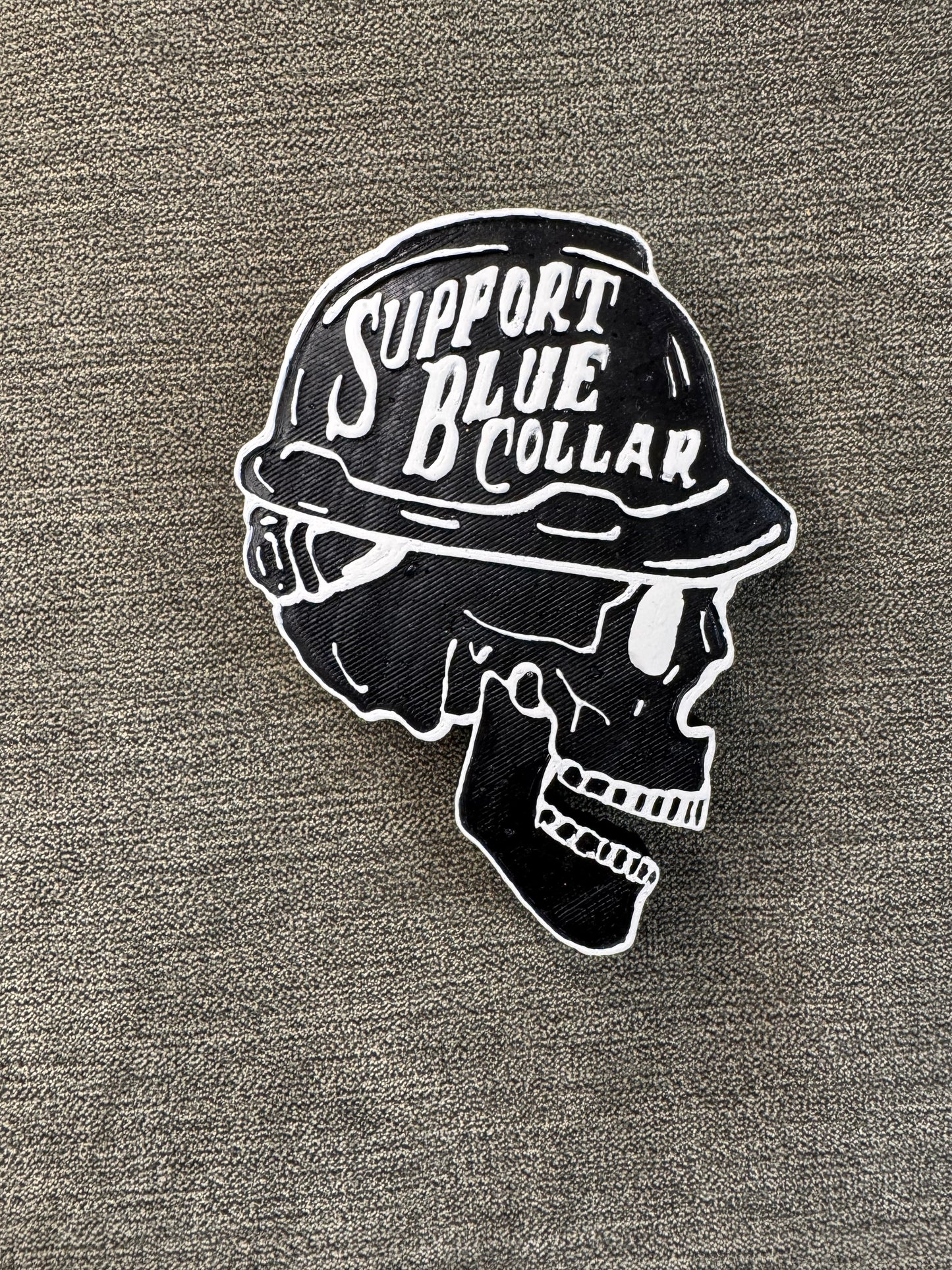 “Support Blue Collar” Skull Freshie-Maverick