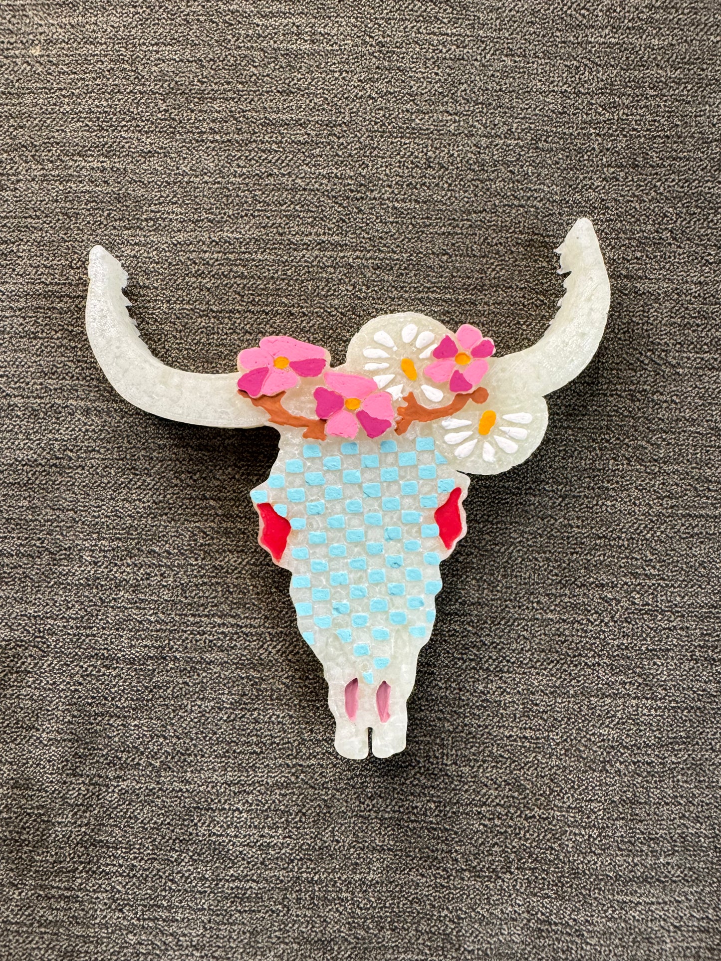 Cow Skull Freshie- Pink coconut calypso