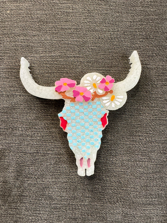 Cow Skull Freshie- Pink coconut calypso